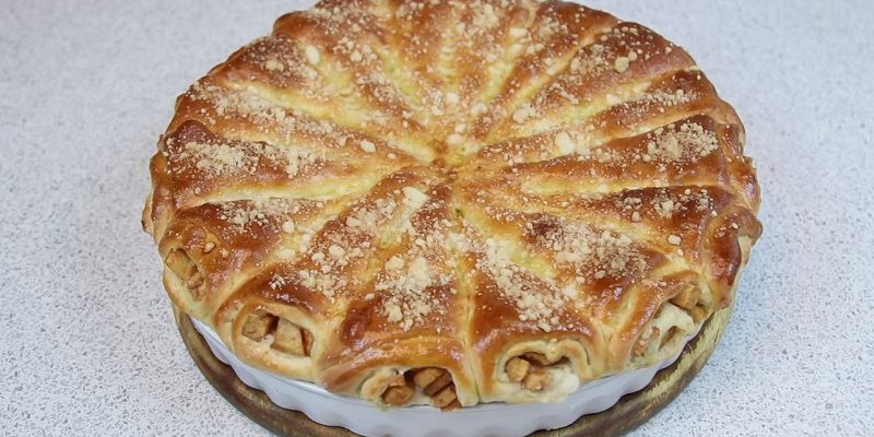 Рецепт дрожжевого яблочного пирога