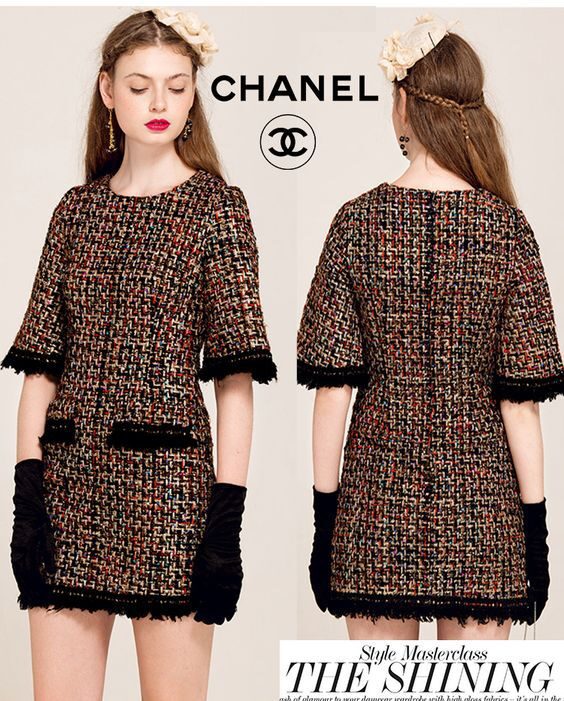 Платья в стиле Chanel: подборка классических фасонов
